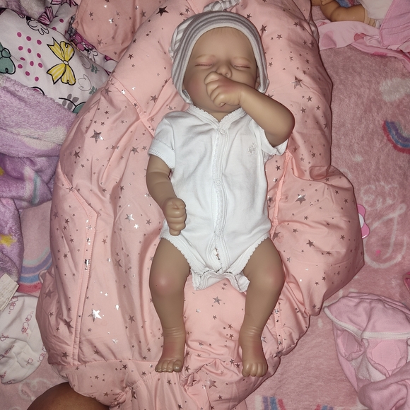 Reborn Baby Doll with Pink Accessories - Picture 10 of 12